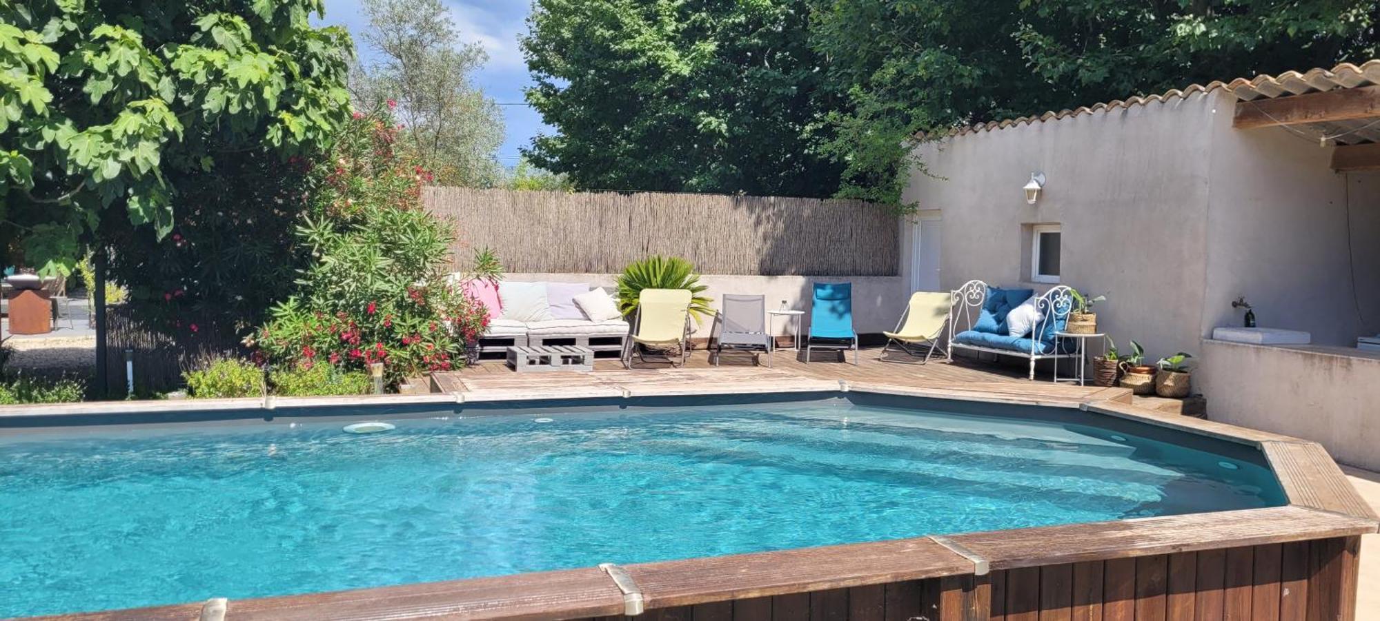 Location Appartement Dans Mas Provencal Monteux Eksteriør billede